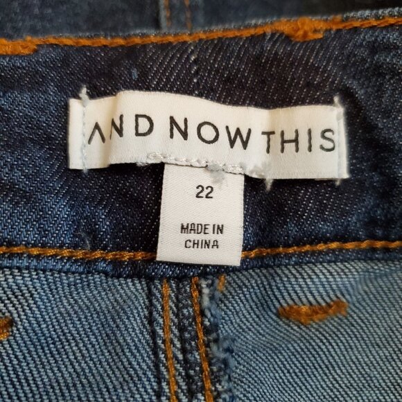 And Now This Denim Shorts NWT Size 22 - Picture 4 of 10
